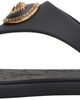 Versace Versace Black Alia Rubber Flat Sandals - 3