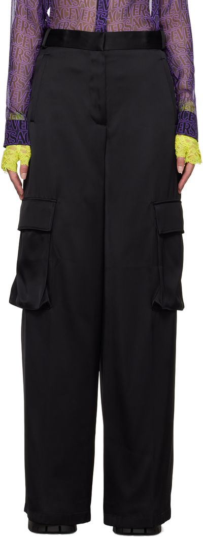 Versace Versace Black Cargo Pocket Trousers