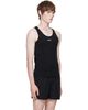 Versace Versace Black Cotton Ribbed Tank Top - 2