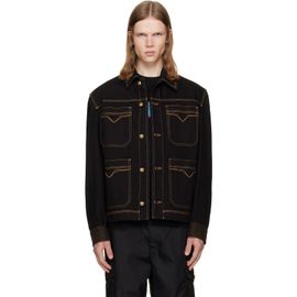 Versace Versace Black Denim Blouson Jacket