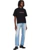 Versace Versace Black Embroidered-Logo Cotton-Jersey Regular T-shirt - 4
