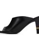 Versace Versace Black Giulietta Leather Mule Heeled Sandals - 3