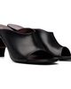 Versace Versace Black Giulietta Leather Mule Heeled Sandals - 4