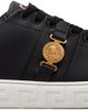 Versace Versace Black Greca Faux-Leather Sneakers - 1