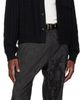 Versace Versace Black Jacquard Cotton Carpenter Trousers - 5