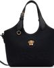 Versace Versace Black 'La Medusa' Canvas Mini Tote - 1