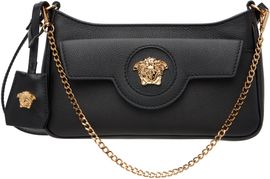 Versace Versace Black 'La Medusa' Leather Mini Bag