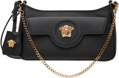Versace Versace Black 'La Medusa' Leather Mini Bag