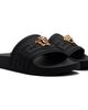 Versace Versace Black 'La Medusa' Rubber Slides - 4