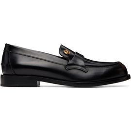 Versace Versace Black Manu Leather Loafers