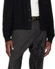 Versace Versace Black Mixed-Stitch Wool Knit Cardigan - 4