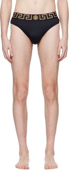 Versace Versace Black Nylon-Blend Swim Briefs