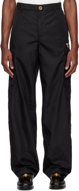 Versace Versace Black Nylon Cargo Pants