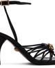 Versace Versace Black Opera Bow Nappa 85mm Heeled Sandals - 1