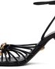 Versace Versace Black Opera Bow Nappa 85mm Heeled Sandals - 3