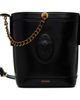 Versace Versace Black Pivot Mini Leather Bucket Bag - 1