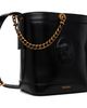 Versace Versace Black Pivot Mini Leather Bucket Bag - 2