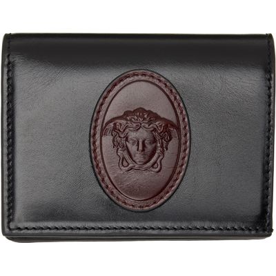 Versace Versace Black Roomy Leather Wallet