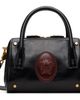 Versace Versace Black Roomy Small Leather Boston Bag - 1