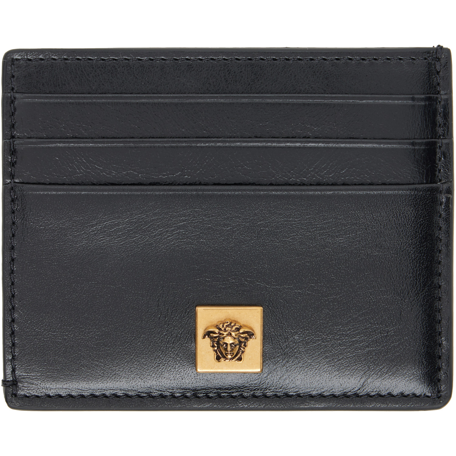 Versace - Black Severine Leather Card Holder