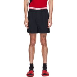 Versace Versace Black Soft Wrinkled Shorts