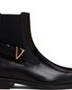 Versace Versace Black V Leather Chelsea Boots - 1