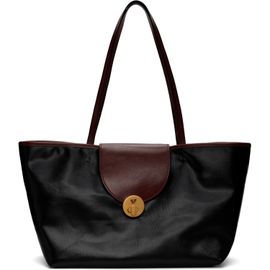 Versace Versace Black Vivian Small Coated Canvas Tote