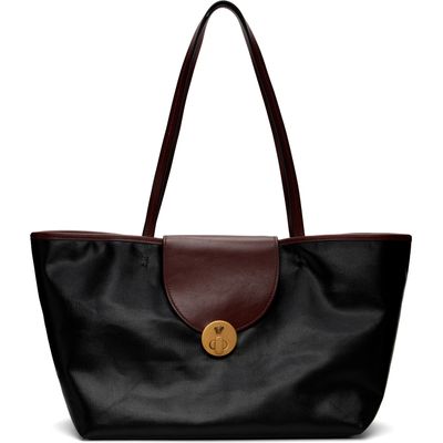 Versace Versace Black Vivian Small Coated Canvas Tote