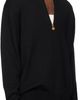 Versace Versace Black Wool-Blend Half-Zip Knit Sweater - 2