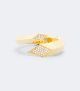 Versace Versace Blade crystal-embellished cuff bracelet