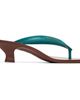 Versace Versace Blue & Brown Sophie Rubber Thong Heeled Sandals - 1
