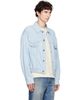 Versace Versace Blue Chambray Denim Bomber Jacket - 2