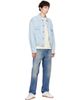 Versace Versace Blue Chambray Denim Bomber Jacket - 4