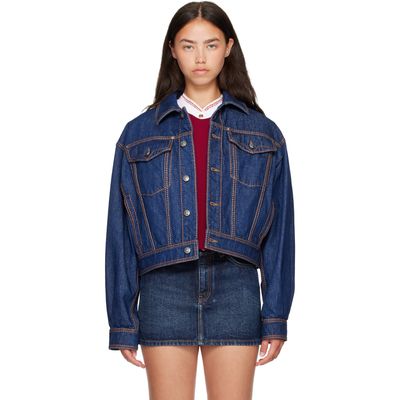 Versace Versace Blue Denim Blouson Jacket