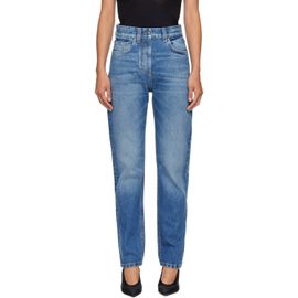 Versace Versace Blue High Waist Straight Jeans