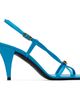 Versace Versace Blue Valentina Satin Heeled Sandals - 1