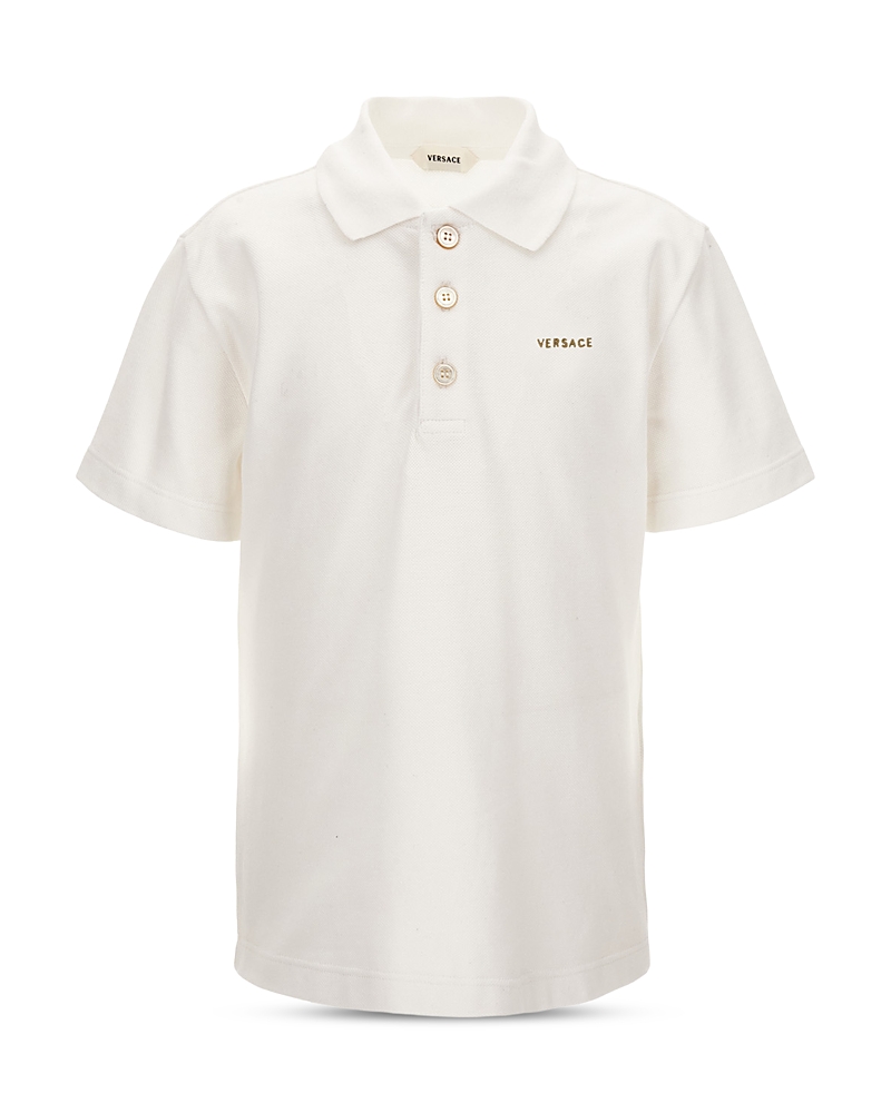 Versace Versace Boys' Embroidered Logo Piquet Polo Shirt