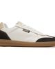 Versace Versace Brown & White Greca Court Nappa & Suede Sneakers - 1