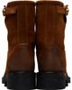 Versace Versace Brown Buckled Suede Boots - 2
