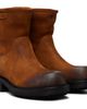 Versace Versace Brown Buckled Suede Boots - 4