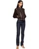 Versace Versace Brown Nappa Leather & Suede Blouson Jacket - 4