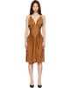 Versace Versace Brown Viscose-Jersey Midi Dress - 1