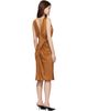 Versace Versace Brown Viscose-Jersey Midi Dress - 3