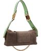 Versace Versace Brown Vivian Embellished Suede Clutch - 3