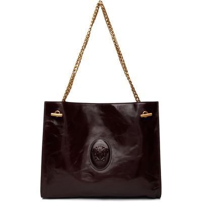 Versace Versace Burgundy Medium Calf Leather Bag