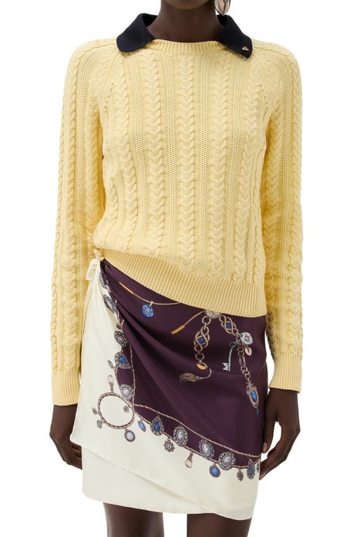 Versace Versace Cable Stitch Polo Sweater
