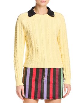 Versace Versace Cables Raglan Sleeve Sweater