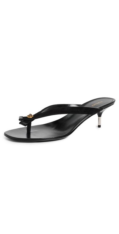 Versace Versace Calf Leather Sandals Black/Gold