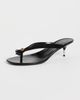Versace Versace Calf Leather Sandals Black/Gold - 5