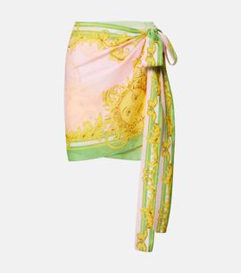 Versace Versace Cotton and silk voile beach cover-up